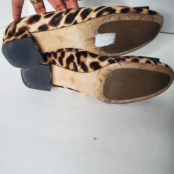 Tory Burch Brown and Gold Loafers with Classic Rounded Toe - Picture 11 of 11